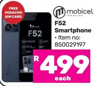 Game Mobicel F52 Smartphone offer