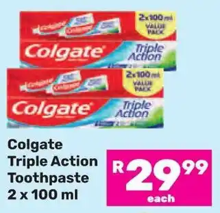 Game Colgate Triple Action Toothpaste offer