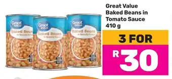 Game Great Value Baked Beans in Tomato Sauce offer