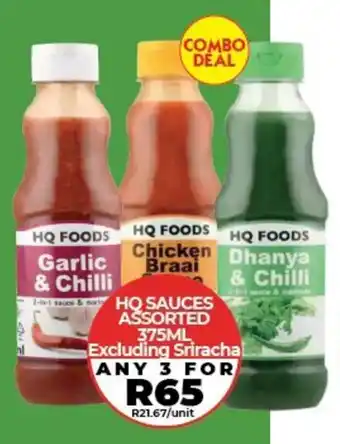 1UP Hq sauces assorted offer