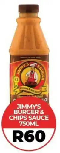 1UP Jimmy's burger & chips sauce offer