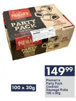 President Hyper Pieman's Party Pack Cocktail Sausage Rolls offer