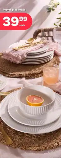 PEP Woven placemats offer