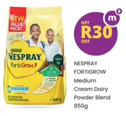 Shoprite NESPRAY FORTIGROW Medium Cream Dairy Powder Blend offer