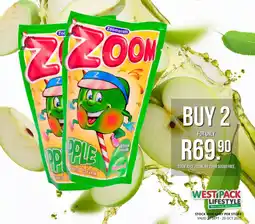 West Pack Lifestyle Zoom juice or zoom sugar free offer
