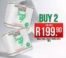 West Pack Lifestyle West pack toilet paper 2ply offer