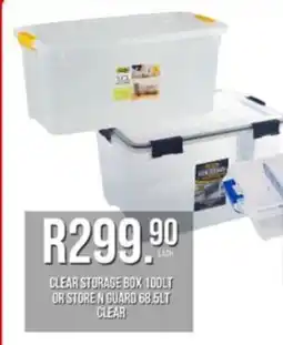West Pack Lifestyle Clear storage box or store n guard clear offer