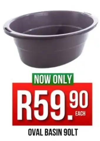 Oval basin