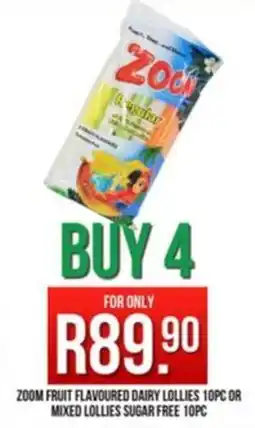 West Pack Lifestyle Zoom fruit flavoured dairy lollies or mixed lollies sugar free offer