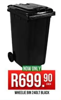 West Pack Lifestyle Wheelie bin black offer