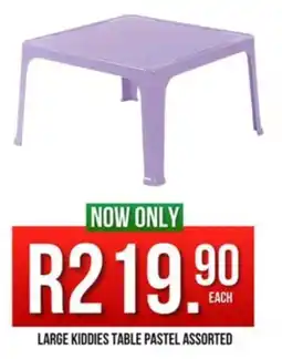 West Pack Lifestyle Large kiddies table pastel assorted offer