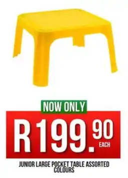 West Pack Lifestyle Junior large pocket table assorted colours offer