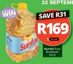 Checkers Hyper Sunfoil Pure Sunflower Oil offer