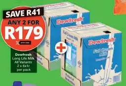 Checkers Hyper Dewfresh Long Life Milk All Variants offer