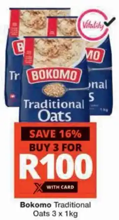 Checkers Hyper Bokomo Traditional Oats offer