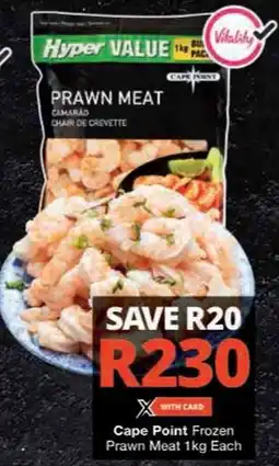 Checkers Hyper Cape Point Frozen Prawn Meat offer