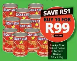Checkers Hyper Lucky Star Baked Beans in Tomato Sauce offer