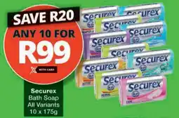 Checkers Hyper Securex Bath Soap All Variants offer