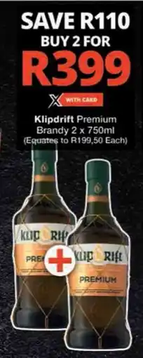 Checkers Hyper Klipdrift Premium Brandy offer