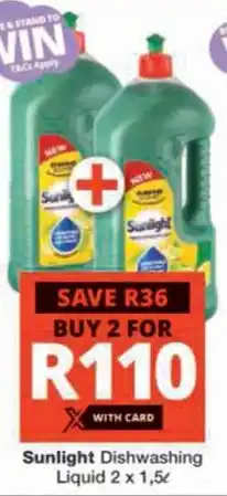 Checkers Hyper Sunlight Dishwashing Liquid offer