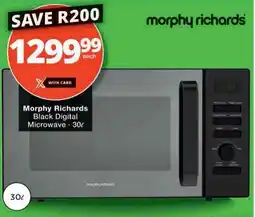Checkers Hyper Morphy Richards Black Digital Microwave offer