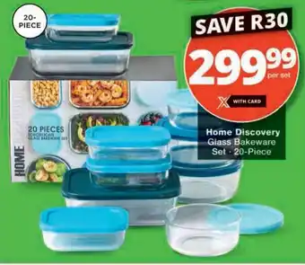 Checkers Hyper Home Discovery Glass Bakeware Set offer