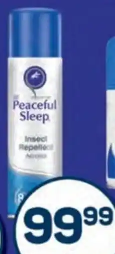 Pick n Pay Peaceful Sleep Mosquito Repellent Spray or Cream Aerosol offer