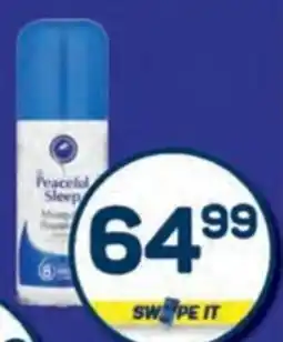 Pick n Pay Peaceful Sleep Mosquito Repellent Mini Aerosol offer