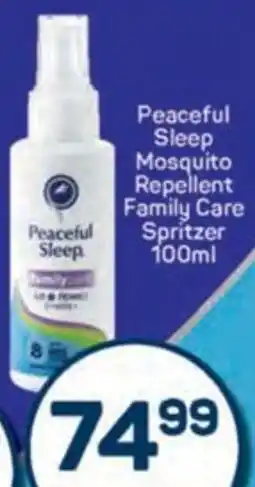 Pick n Pay Peaceful Sleep Mosquito Repellent Family Care Spritzer offer