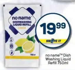 Pick n Pay no name Dish Washing Liquid Refill offer