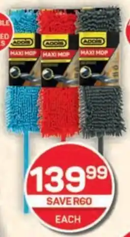 Pick n Pay Addis Microfibre Maxi Mop Assorted Colours offer