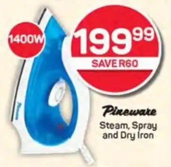 Pick n Pay Pineware Steam, Spray and Dry Iron offer