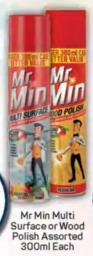 Pick n Pay Mr Min Multi Surface or Wood Polish Assorted offer