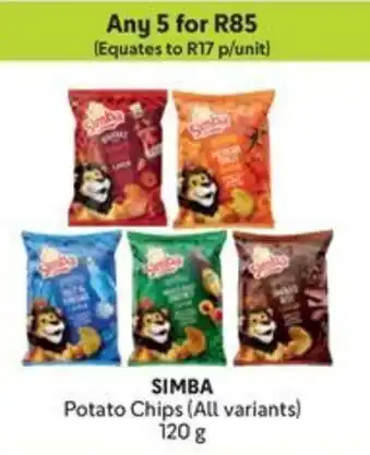 Makro SIMBA Potato Chips offer