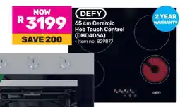 Game DEFY 65 cm Ceramic Hob Touch Control (DHD406A) offer