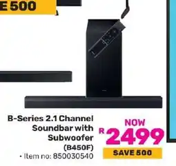 Game B-Series 2.1 Channel Soundbar with Subwoofer (B450F) offer
