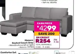Game Monaco Daybed Couch Grey offer