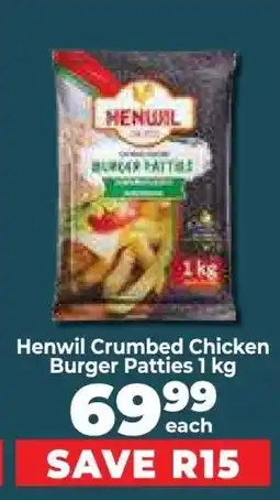 Food Lover's Market Henwil Crumbed Chicken Burger Patties 1 kg offer