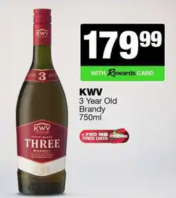 Spar Tops KWV 3-Year-Old Brandy offer