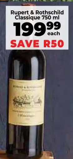 Food Lover's Market Rupert & Rothschild Classique 750 ml offer