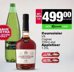 Spar Tops Courvoisier VS Cognac and Appletiser offer