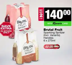 Spar Tops Brutal Fruit Sparkling Spritzer offer