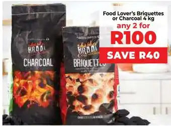 Food Lover's Market Food Lover’s Briquettes or Charcoal 4 kg offer
