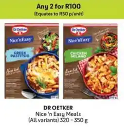 Makro DR OETKER Nice 'n Easy Meals offer