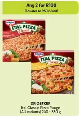 Makro DR OETKER Ital Classic Pizza Range offer