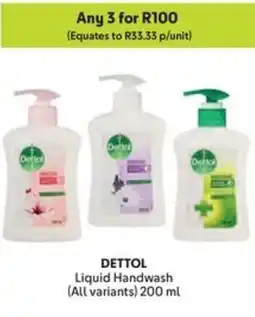 Makro DETTOL Liquid Handwash offer