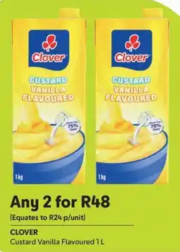 Makro CLOVER Custard Vanilla Flavoured offer