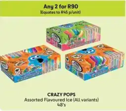 Makro CRAZY POPS Assorted Flavoured Ice offer