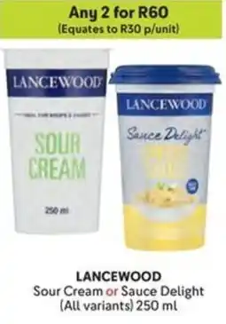 Makro LANCEWOOD Sour Cream or Sauce Delight offer