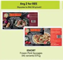Makro ESKORT Frozen Pork Sausages offer